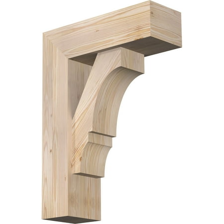 

Ekena Millwork 7 1/2 W x 22 D x 30 H Balboa Block Smooth Bracket w/ Offset Brace Douglas Fir