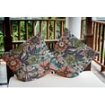 thumbnail image 3 of Simply Daisy 20 in x 20 in Modern and Contemporary Blue Floral Polyester Throw Pillow, 3 of 3