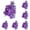 B, variant on 50 Pcs Luminous Glowing Shell Starfish Stones, Glow in The Dark Decorative Rocks for Aquarium Garden Walkway Table Centerpiece, Home Decorative Objects, Purple