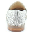 thumbnail image 5 of Betsey Johnson Womens Aron  Rhinestone Flat Loafers, 5 of 8