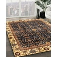 thumbnail image 3 of Ahgly Company Machine Washable Indoor Round Abstract Bakers Brown Area Rugs, 7' Round, 3 of 7