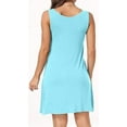 thumbnail image 6 of Aiyino Women Summer Casual Swing T-Shirt Dresses Beach Cover up Loose Sleeveless Dress, 6 of 7