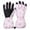 Pink, variant on Kids' Ski Gloves with Insulation Winter Gloves with Snowflake Print for Boys & Girls Kid Winter Mitten