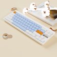 thumbnail image 4 of AKL680 Teclado inalámbrico Bluetooth de doble modo Mechanical Luxu Blanco Windows 10 M, 4 of 4