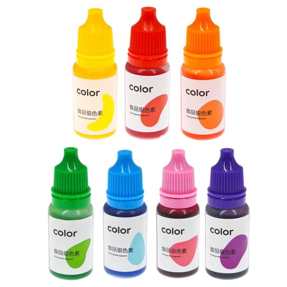 7 Colors 10ml Epoxy Resin Pigment Liquid Colorant Dye Diffusion Handmade Soap Scented Candle Coloring