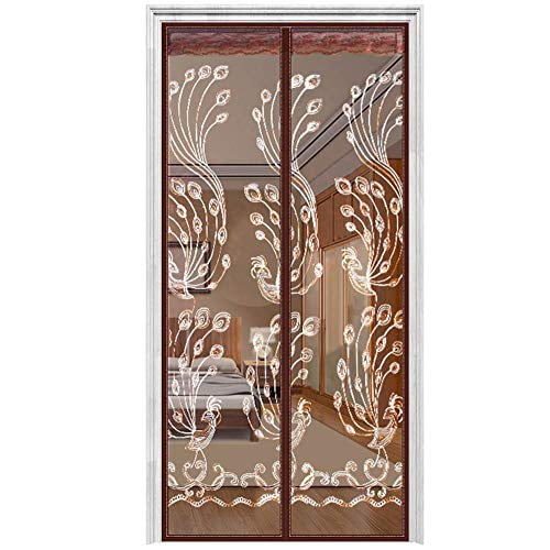 AIFENTE Magnetic Screen Door with Heavy Duty Mesh Curtain Screen Doors with Magn 