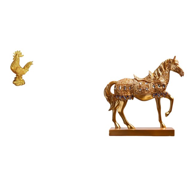 Figura de gallina, decoración Feng Shui, estatua de gallo, escultura para cumpleaños, aniversarios, inauguración de casa o hotel, figura de caballo de
