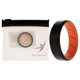 thumbnail image 1 of Anillo de boda de silicona BR con borde de 8 mm - Naranja-Negro de ROQ para hombre - Anillo de 13 mm, 1 of 1