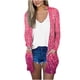 thumbnail image 2 of ICHUANYI Clearance Women's Long Sleeve Printing Casual Tops Blouse With Pocket Cardigan(Hot Pink, XL) ICHUANYI WER2023081504827, 2 of 5