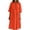 Saffron, variant on Cotton Linen Dress Half Sleeve V Neck Button Up Midi Dress Casual Loose Fit Tunic Sundress with Pockets