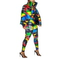 thumbnail image 5 of Seyurigaoka Women’s Juniors Fashion Camouflage Zipper Open Long Sleeve Down Jacket, 5 of 9