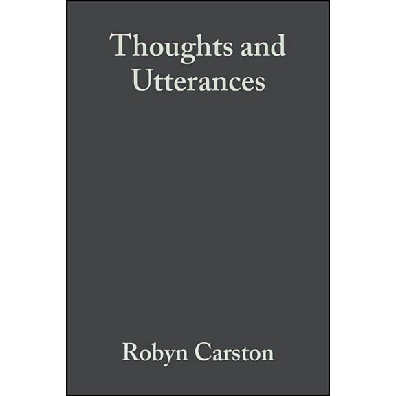 Thoughts and Utterances (Paperback)