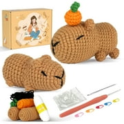 New Crochet Kit Material Package Doll Capybara Handmade Diy Knitting Christmas Thanksgiving Gift