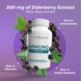 thumbnail image 2 of Immuno Supplement; Elderberry with Zinc and Vitamin C for Adults Full-Spectrum Cellular Nutrition for Peak Immune Support by PureHealth Research, 2 of 10