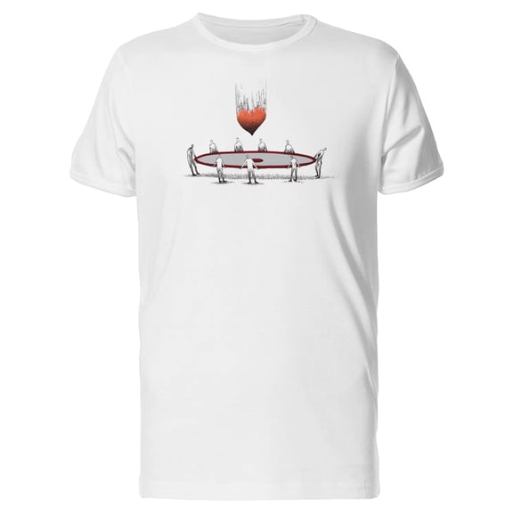 Heart Falling Catching Love Tee Men's -Image by Shutterstock