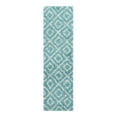 thumbnail image 3 of Unique Loom Trellis Shag Collection Area Rug - Ruth (2' x 7' Runner Aqua/Ivory), 3 of 9