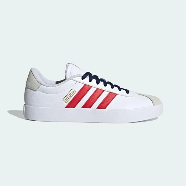 Adi - das VL Court 3.0 IF4464 Sneaker Men's US 12 White Red Trainers Shoes RHS4103