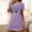 Purple, variant on Juslio Nightgowns for Women Plus Size Comfortable Short Pajamas