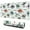 White Cartoon Dinosaurs-3, variant on Long Mouse Pads for Desk,White Cartoon Dinosaurs Pattern Desk Mats on Top Of Desks, Desk Mouse Pad Extra Large with 3mm Non-Slip Base and Stitched Edge for Gaming,Office,Work,Home 31.5"x11.8"