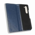 thumbnail image 5 of SaniMore Samsung Galaxy Z Fold 5 7.6" 2023 Case, Magnetic Folio PU Leather Cover with Card Slots Cash Pocket Stand Feature Full-body Protctive Shockproof Anti-fall Business Wallet Retro Shell,Darkblue, 5 of 5