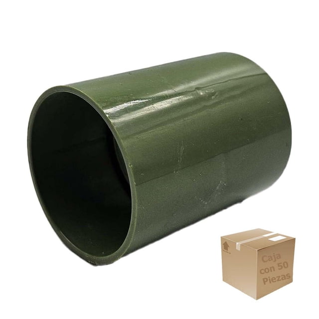 Cople Para Tubo Conduit PVC Ligero Argos 50 Pzs verde 1 1/4 Pulgadas