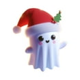 thumbnail image 2 of Neoyler Ghost Statue Christmas Decoration for Halloween Lovers with Unique Resin Design for Indoor Outdoor Use Whimsical Spooky Holiday Figurine for Home Decor Bookshelf Porch Mantel 3.5in White, 2 of 3