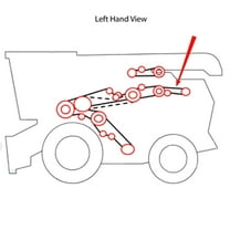 RAParts 111954W1 New Combine Rotor Pump Drive Belt Fits Massey Ferguson 8780