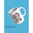 thumbnail image 3 of Dragonflies On Paper Mug - Fab Funky Designs,, 3 of 4