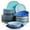 Type 1, variant on vancasso, Series Bonita, 18-Piece Stoneware Dinnerware Set, Blue Dinner Set, Service for 6