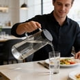 thumbnail image 1 of Glass Pitcher with Filter Lid, Large Capacity Borosilicate Cold Water Kettle for Juice, Lemonade, Tea, Home and Kitchen Use, 1 of 6