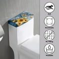 thumbnail image 3 of ZIATUBLE Sunflower Toilet Tank Cover Lid Marble Stripes Toilet Tank Lid Dust Cover Soft Toilet Tank Lid Covers for Bathroom Pack of 2 Machine Washable Toilet Lid Tank Protector Covers, 3 of 5