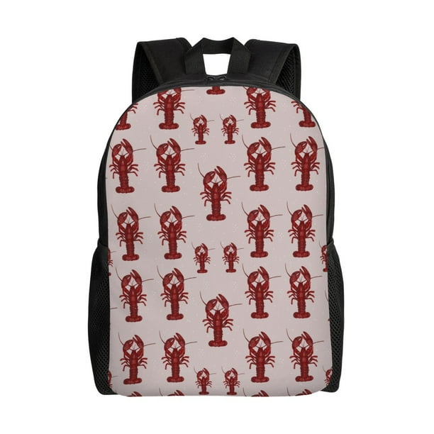Fotbe Red Lobster With Claws Mochila de Viaje para Laptop, Mochila Ejecutiva Delgada y Resistente 15.6"