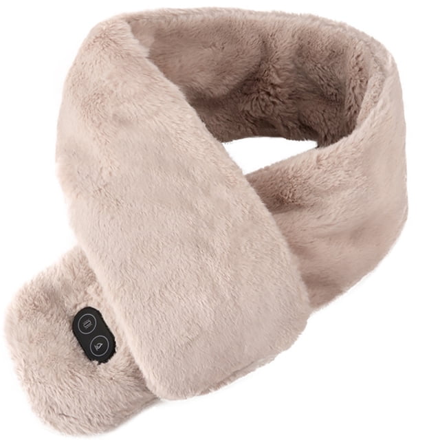 Bangcool Heated Scarf Electric Fluffy Soft Unisex Neck Heating Scarf Heating Neck Wrap