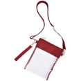 Clear Crossbody Purse Bag Stadium Approved,Clear Bag with Adjustable