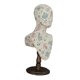 thumbnail image 5 of Cabeza de maniquí, soporte para pelucas, soporte para colgantes y collares, soporte para sombreros, busto de maniquí azul, 5 of 9