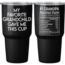 1 Piece - My Favorite Grandchild Gave Me This Cup Tumbler 30 Oz, Grandfather Fathers Day Birthday Gifts, Promoted To Grandpa, Stainless Steel Tumbler, Grandpa Gifts From Granddaughter Grandson