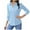 Light Blue, variant on Busydd Ladies Tops and Blouses Trendy Long Sleeve Button Down Shirts for Women Casual Solid Color Lapel Dress Shirts for Women XL