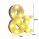 thumbnail image 2 of Fiudx Luces Led con Letras, Alfabeto y Números, Luz Blanca Cálida para Fiestas, Cumpleaños y Decoración Navideña. Funciona con Pilas, Diseño Portátil, para Uso En Interiores y Exteriores. Tamaño: 22, 2 of 2