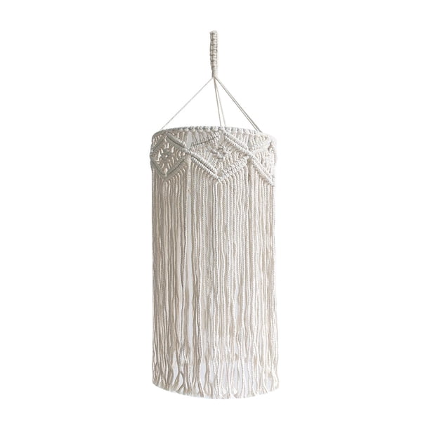 Accesorio de pantalla de lámpara de macramé colgante bohemio hecho a mano para estudios, comedores