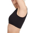 thumbnail image 3 of Pack de bralette Hanes de algodón elástico y cuello redondo para mujer, 3 of 6
