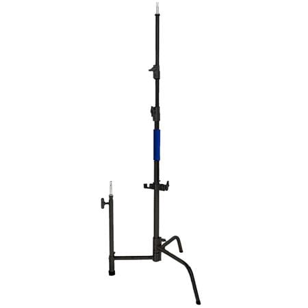 UPC: 0731409002325 | 40  Black Coated Stainless Steel C-Stand  25 lbs Capacity  114  Maximum Height
