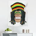 thumbnail image 1 of Monkey Tapestry, Portrait of Chimpanzee with Dreadlocks and Cap Hippie Musician Monkey Boho, Fabric Wall Hanging Decor for Bedroom Living Room Dorm, 5 Sizes, Multicolor, by Ambesonne, 1 of 1
