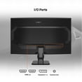 thumbnail image 4 of GIGABYTE GS27QC Monitor Curvado para Juegos de 27 Pulgadas 165Hz 1440P, visualización de 2560 x 1440 VA 1500R, Tiempo de Respuesta de 1 ms (MPRT), Listo para HDR, FreeSync Premium, 1 Puerto de, 4 of 5