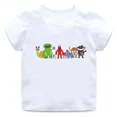 thumbnail image 3 of Camiseta de algodón con estampado de dibujos animados para niños, juego popular, Garten of Banban, ropa divertida y bonita para niñas, camiseta informal de verano para bebés y niños, mangas cortas, 3 of 5