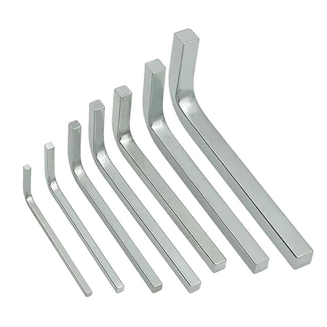Juego de llaves de cabeza cuadrada en forma de L, destornillador de acero de 4 puntas de 3-10mm para fábrica, cocina, reparación de bicicletas, Cola llave cuadrada