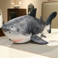 thumbnail image 6 of Simulation 3D Shark Stuffed Animal Plush Pillow - Soft Big Fish Cloth Doll Gift for Children -21.7'', 6 of 9
