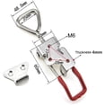 thumbnail image 4 of 4003 Toggle Latch Clamp 304 Stainless Steel Adjustable Draw Latch with Lock Hole, Heavy Duty Toggle Clamp for Tool Box, Smoker Lid, 4 of 7