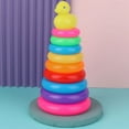 thumbnail image 5 of EASTIN Baby Toy Duck Stacking Ring Toy Kids Toss Stacking Up Early Learning Toy with 9 Colorful Rings and 1 Duck, 5 of 5