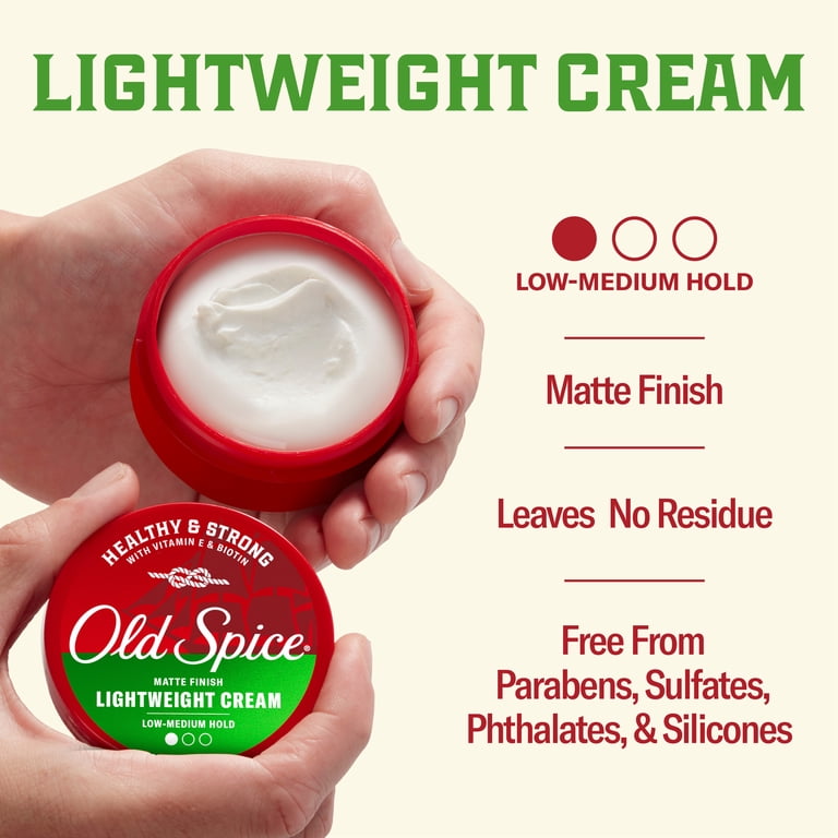 Old Spice Lightweight Cream for Men, Healthy and Strong with