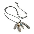 thumbnail image 4 of Bohemian Pendant Necklace Angel Feather Charms Jewelry, 4 of 8